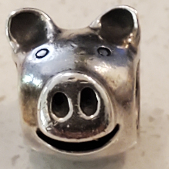 PANDORA Little Pig Sterling Silver Charm S925ALE Retired - Picture 6 of 10